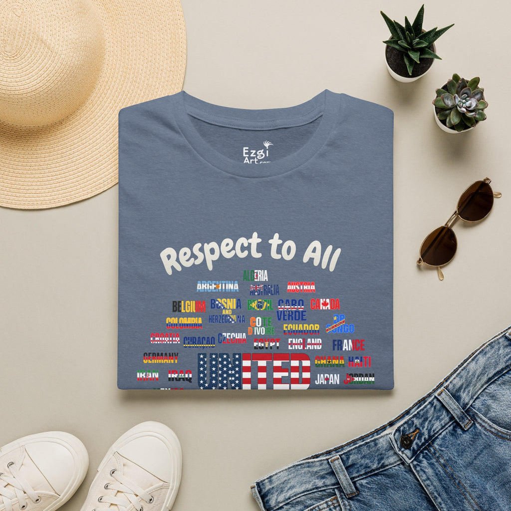 USA Fan Soccer Tee | White Text | Lightweight