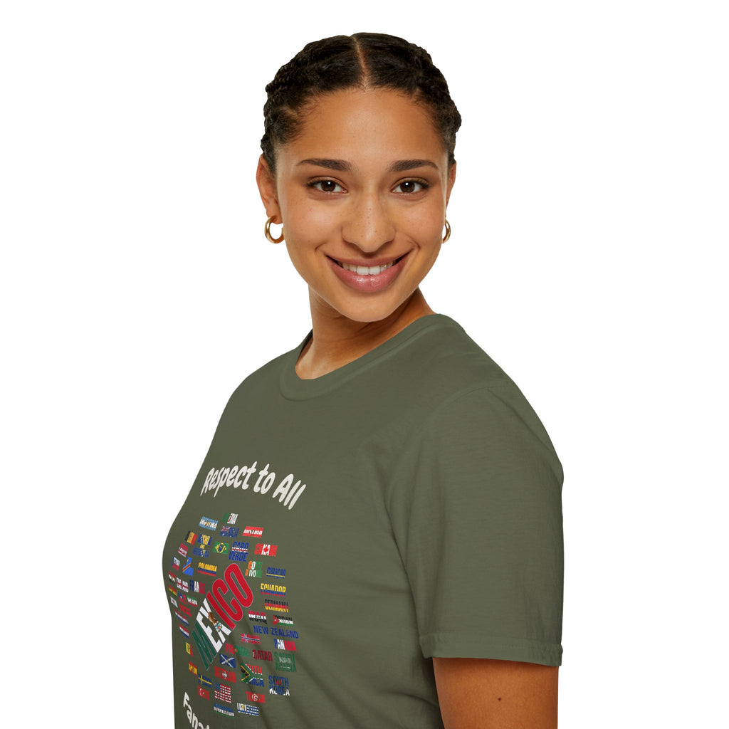 Mexico Fan Soccer Tee | White Text | Lightweight