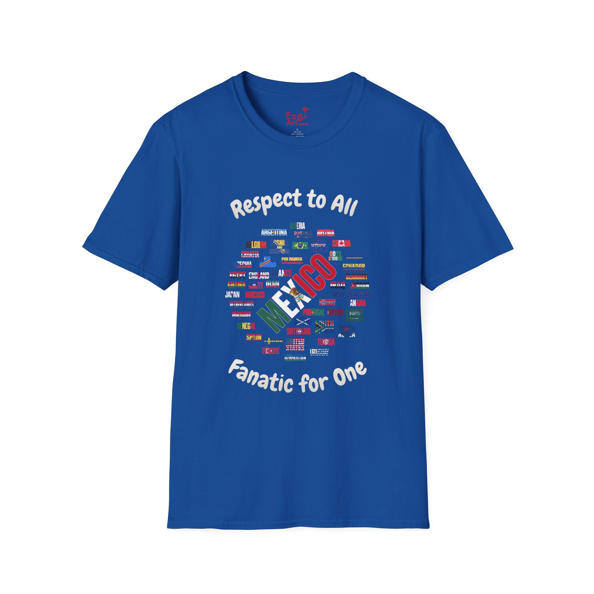 Mexico Fan Soccer Tee | White Text | Lightweight