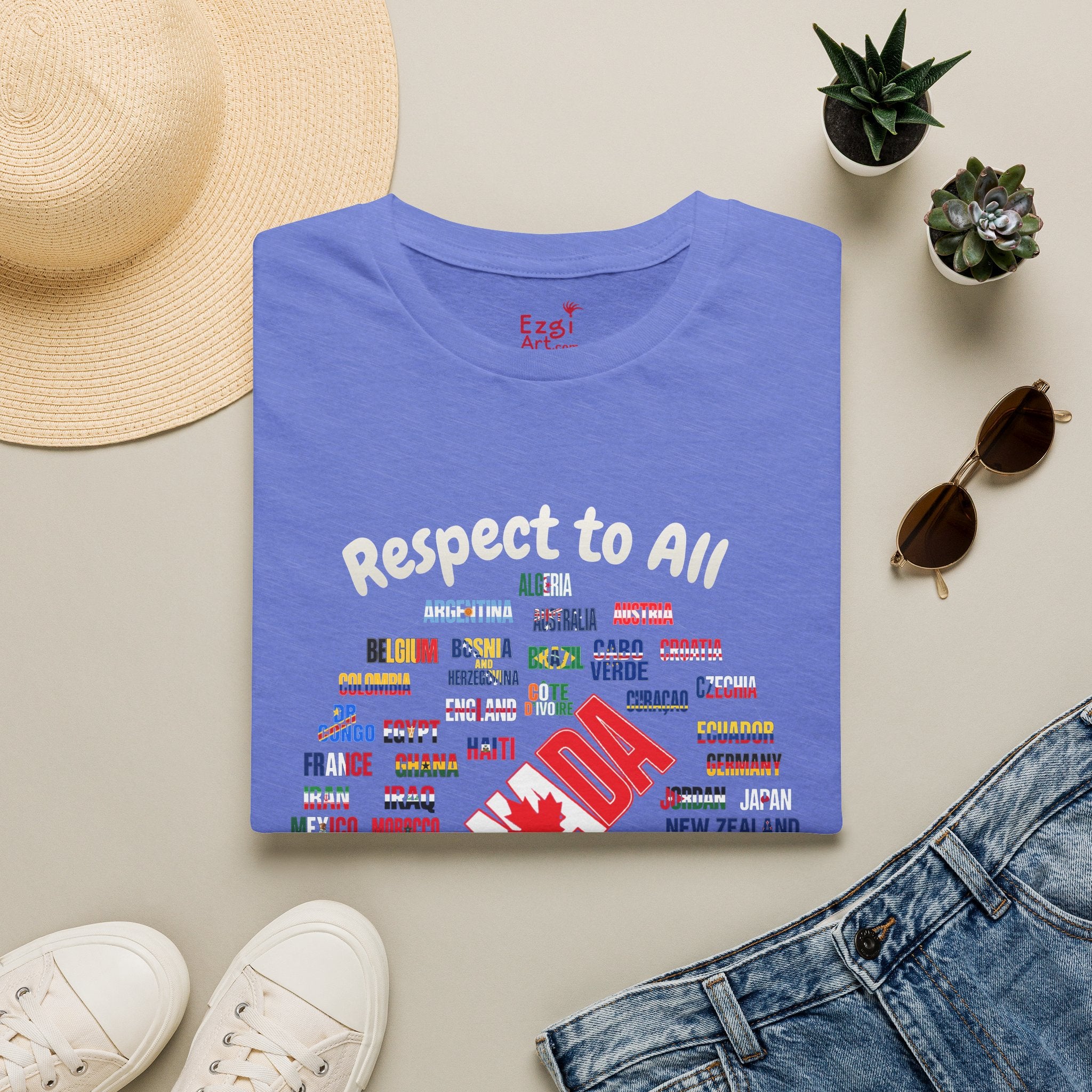 Canada Fan Soccer Tee | White Text | Lightweight