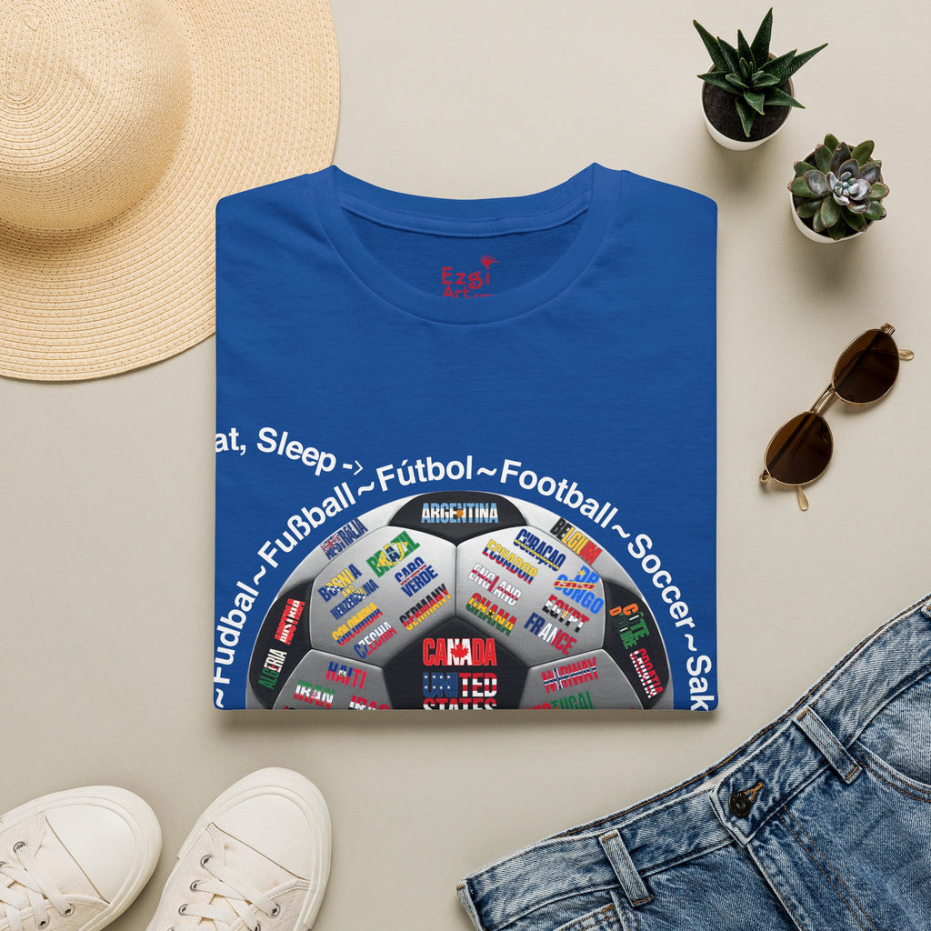 Soccer World Cup | “Eat, Sleep, Football, My Summer 2026" | White or Black Text | Lightweight