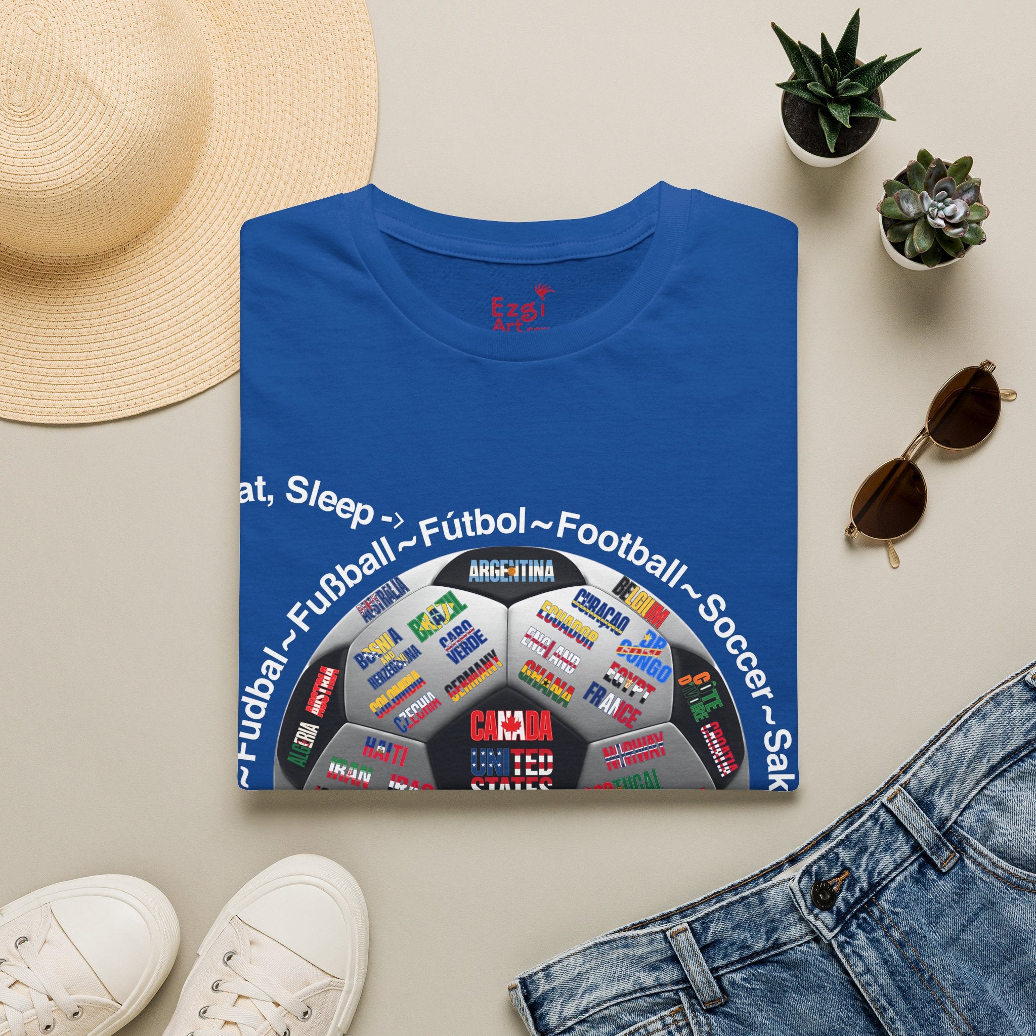 Soccer World Cup | “Eat, Sleep, Football, My Summer 2026" | White or Black Text | Lightweight