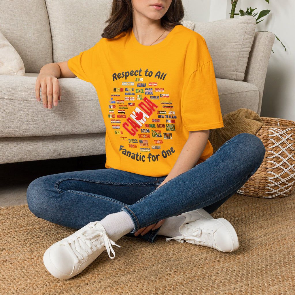 Canada Fan Soccer Tee | Dark Text | Lightweight
