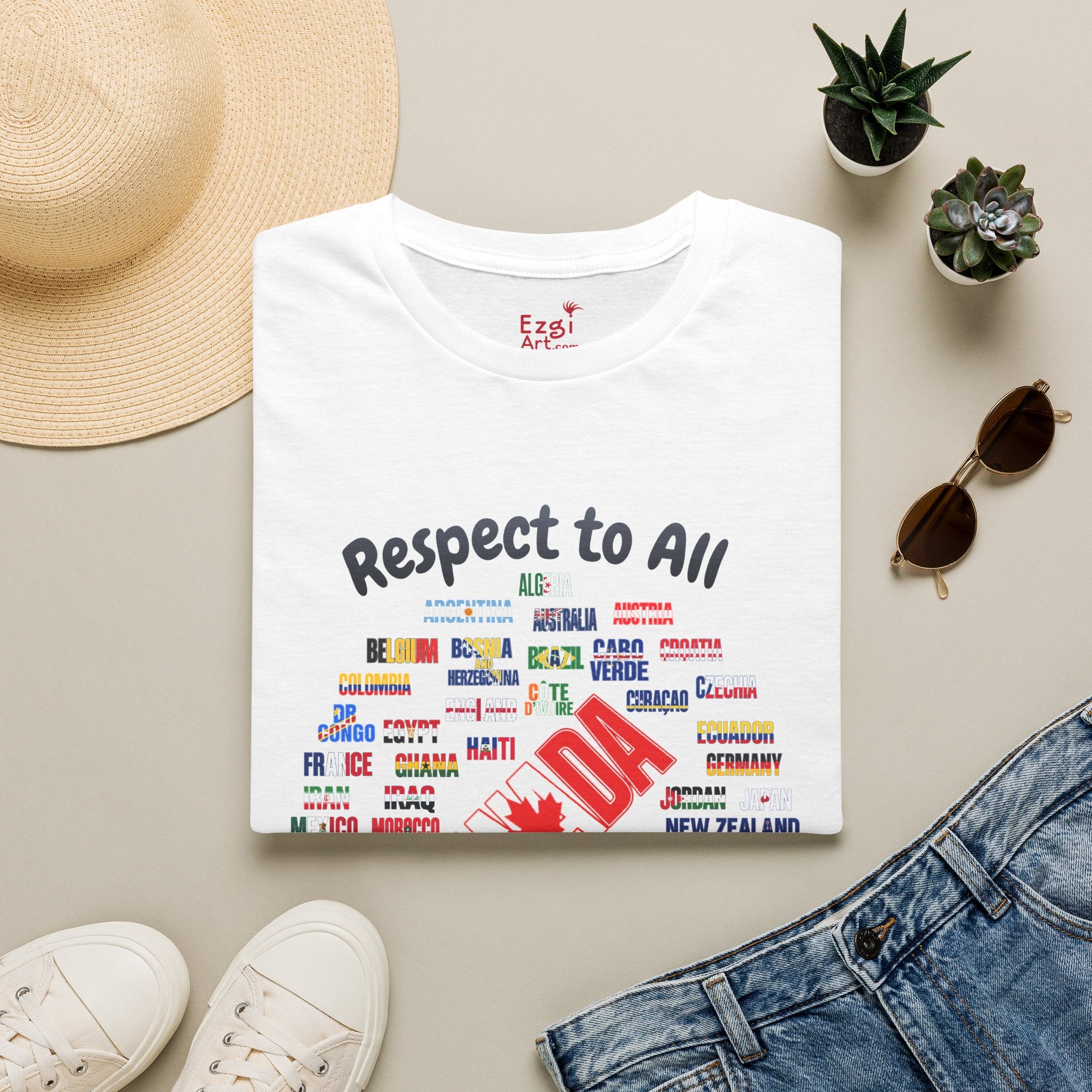 Canada Fan Soccer Tee | Dark Text | Lightweight