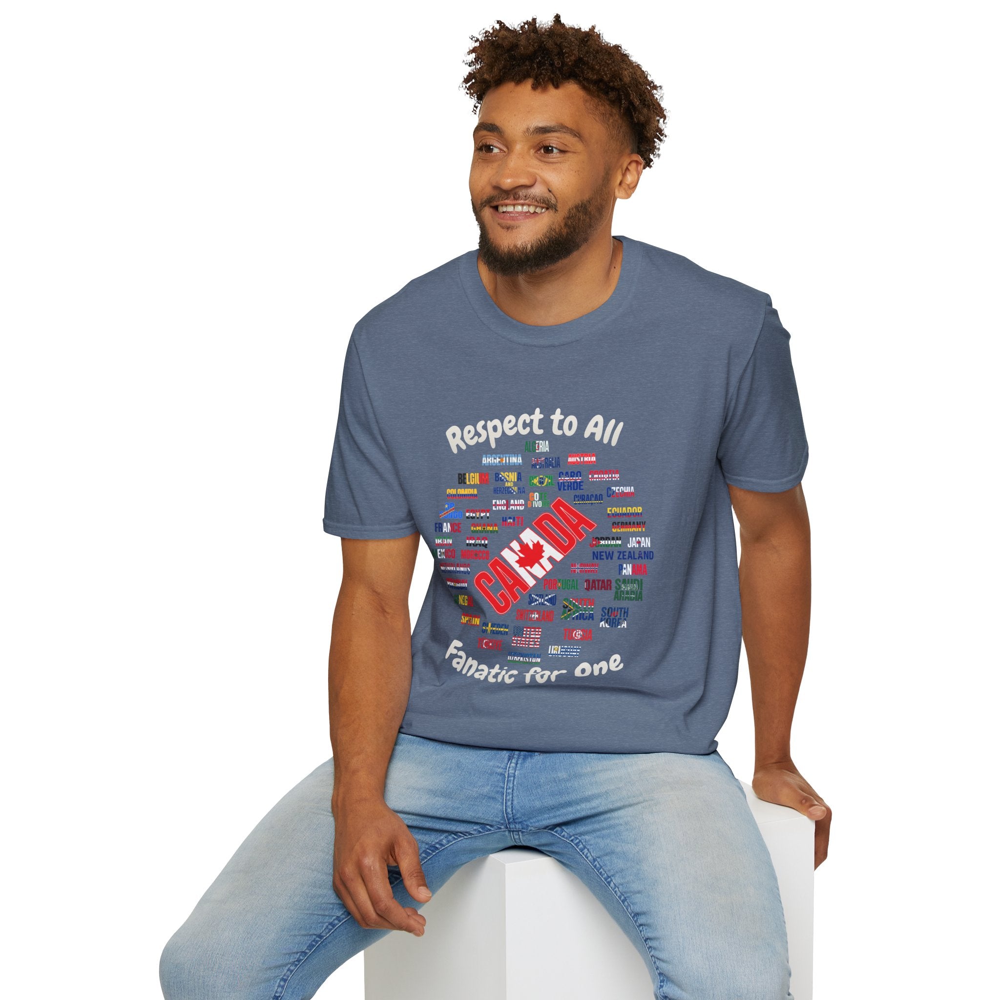 Canada Fan Soccer Tee | White Text | Lightweight