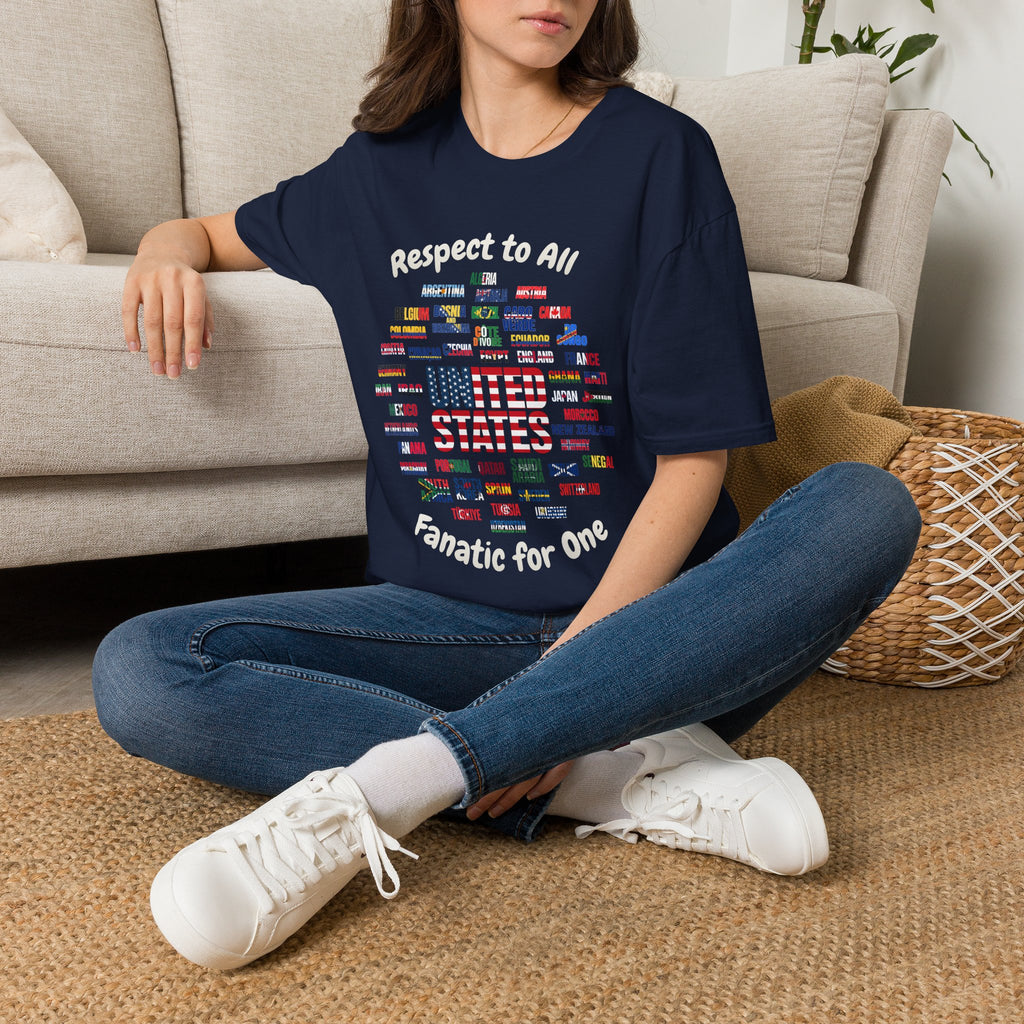 USA Fan Soccer Tee | White Text | Lightweight