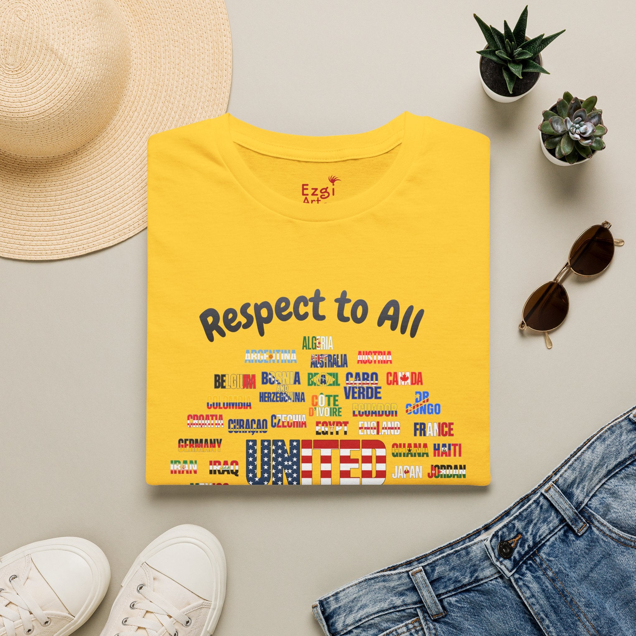 USA Fan Soccer Tee | Dark Text | Lightweight
