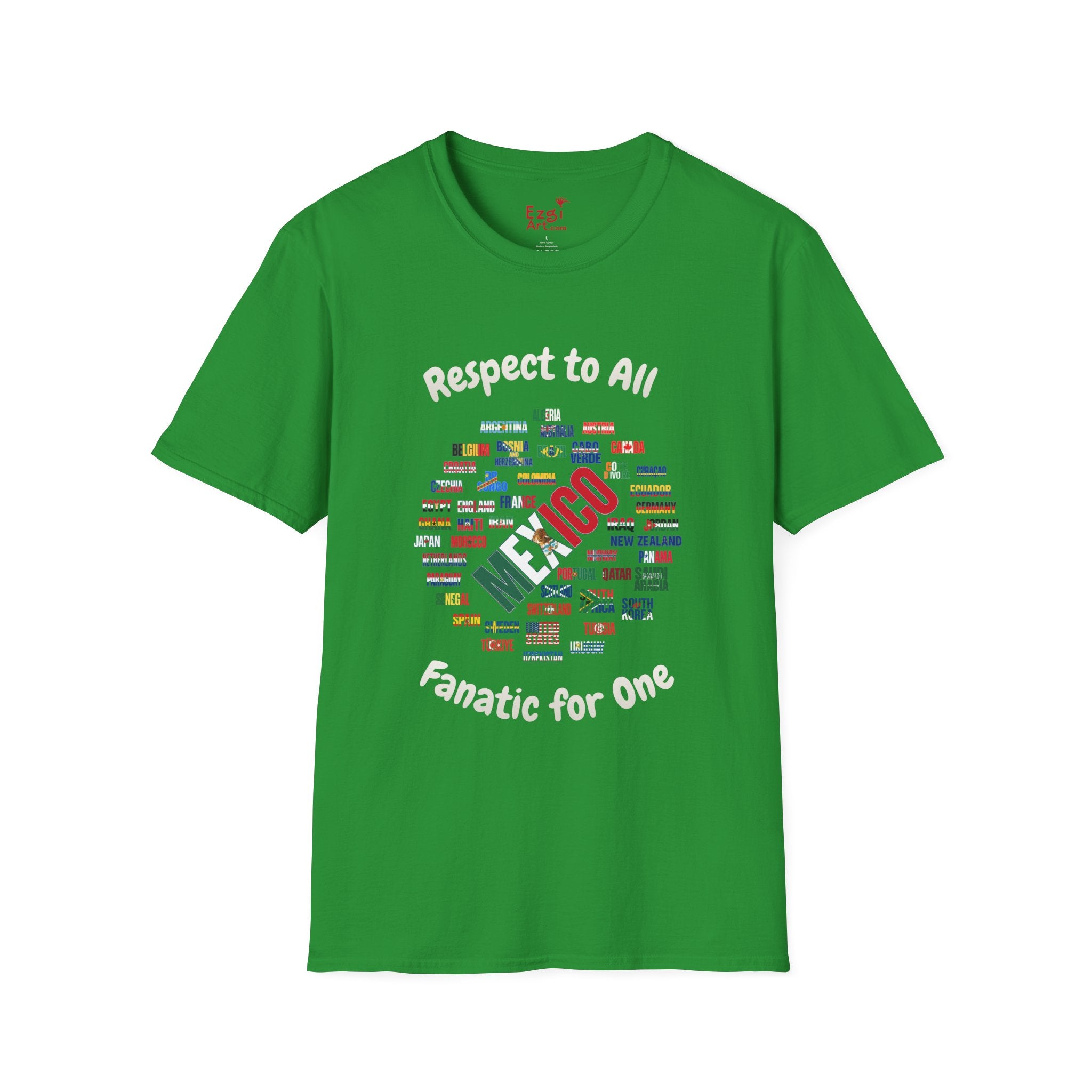 Mexico Fan Soccer Tee | White Text | Lightweight