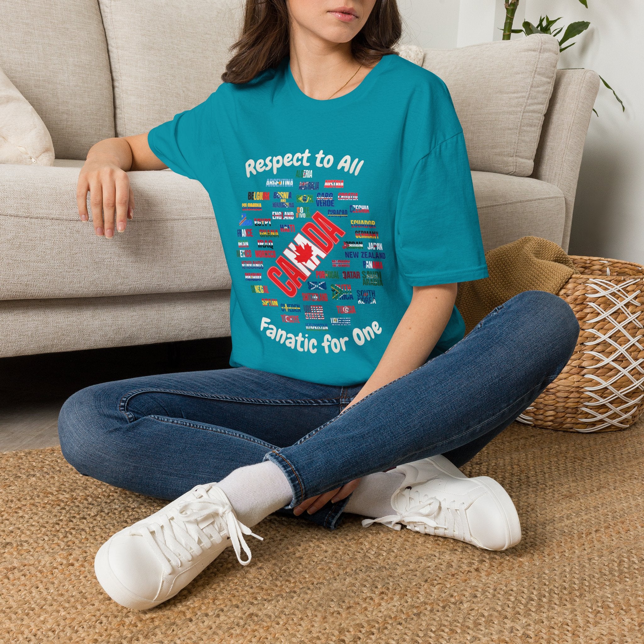 Canada Fan Soccer Tee | White Text | Lightweight