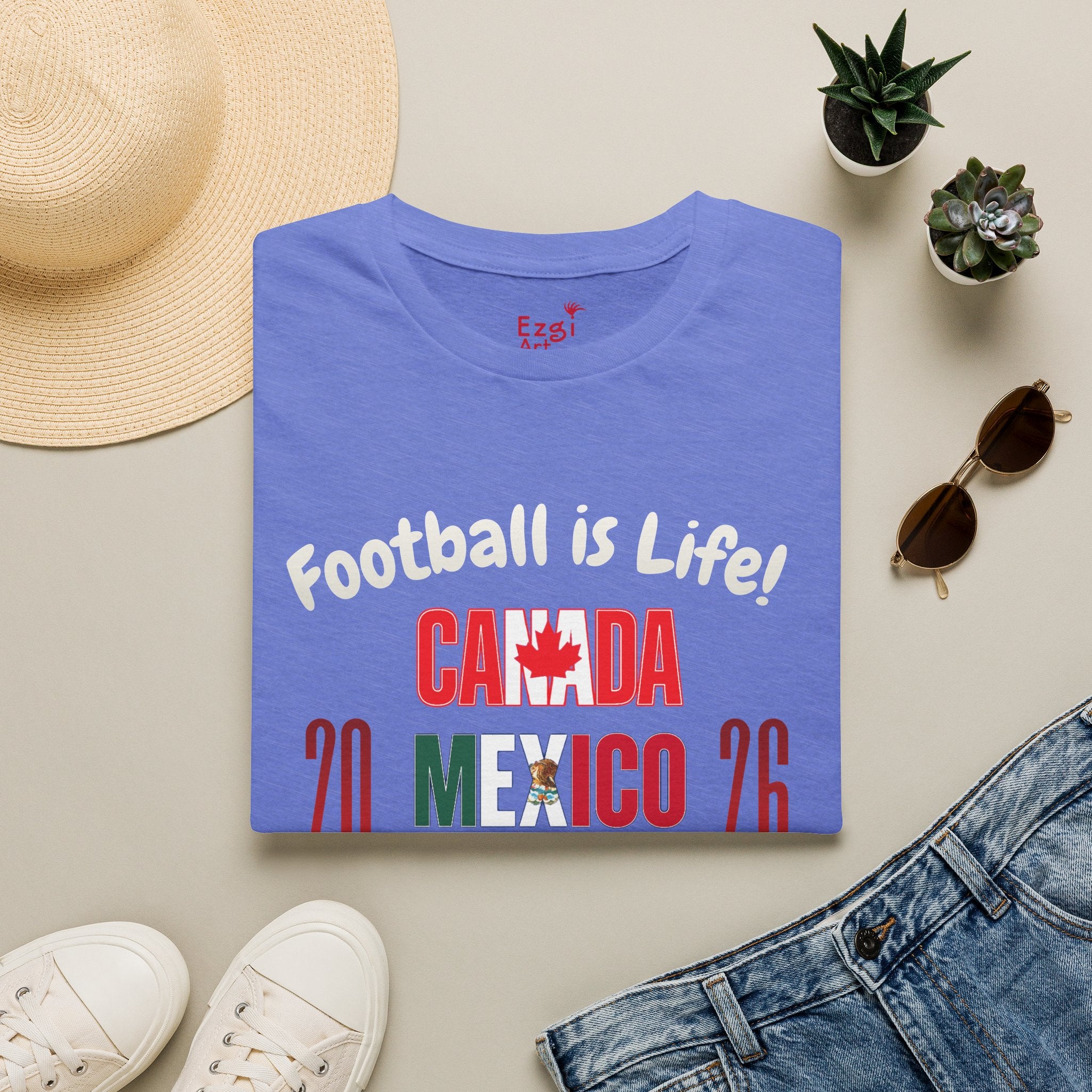 Canada Mexico USA 2026 World Cup | Heaven | White Text | Lightweight