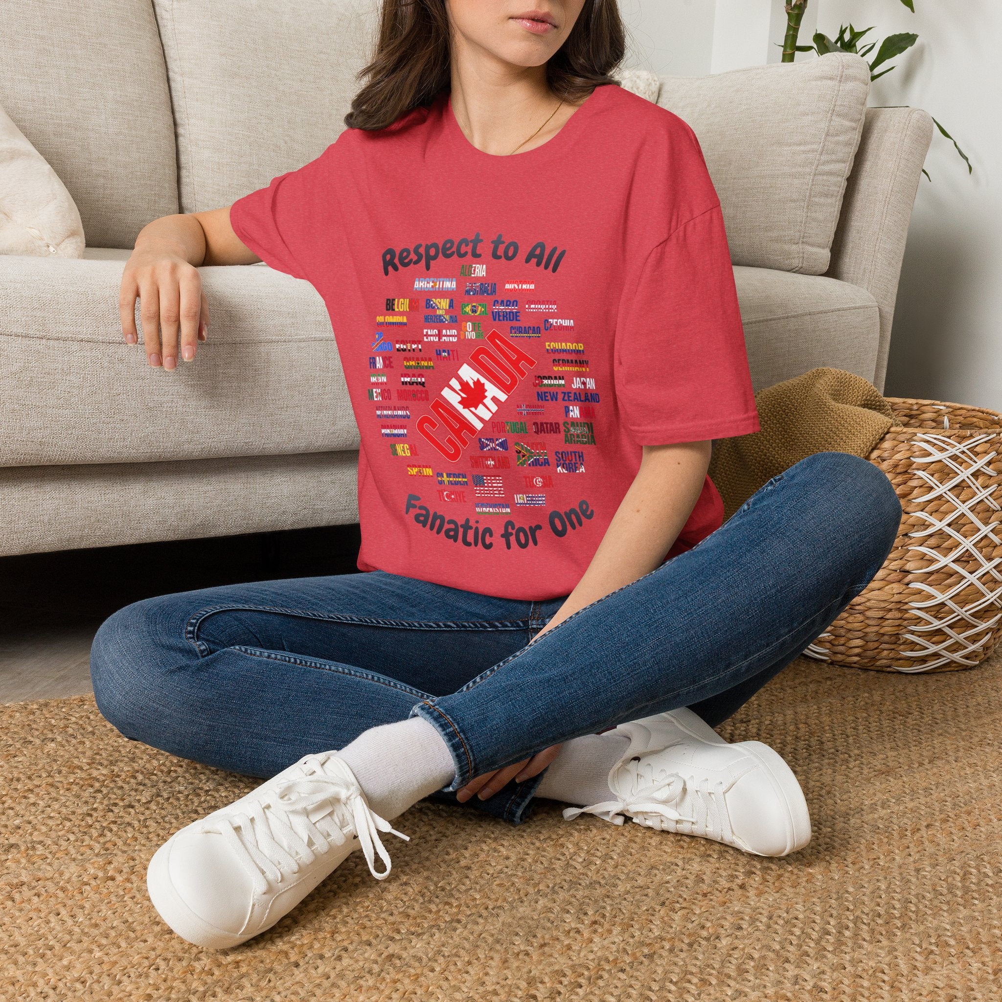 Canada Fan Soccer Tee | Dark Text | Lightweight