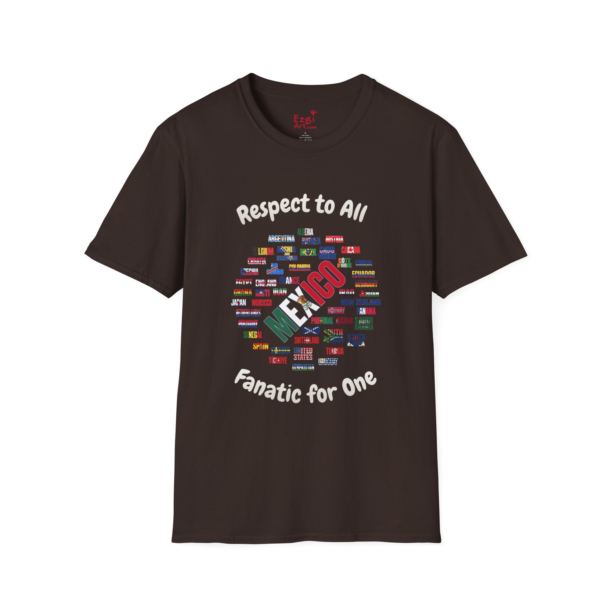 Mexico Fan Soccer Tee | White Text | Lightweight