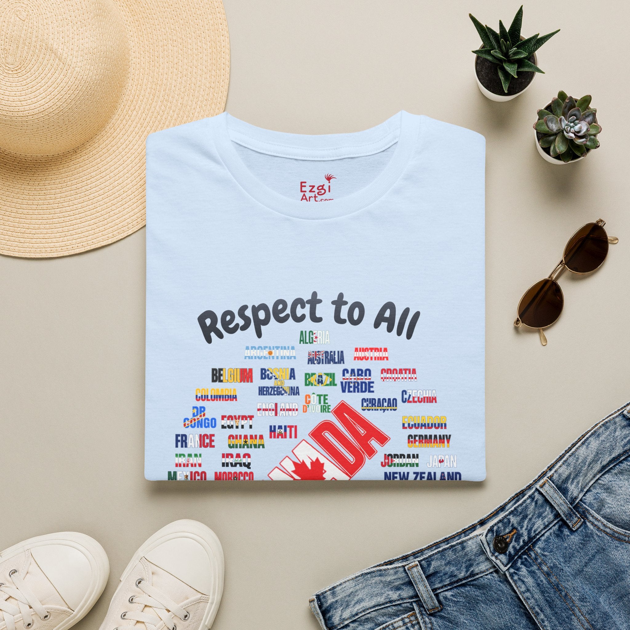 Canada Fan Soccer Tee | Dark Text | Lightweight