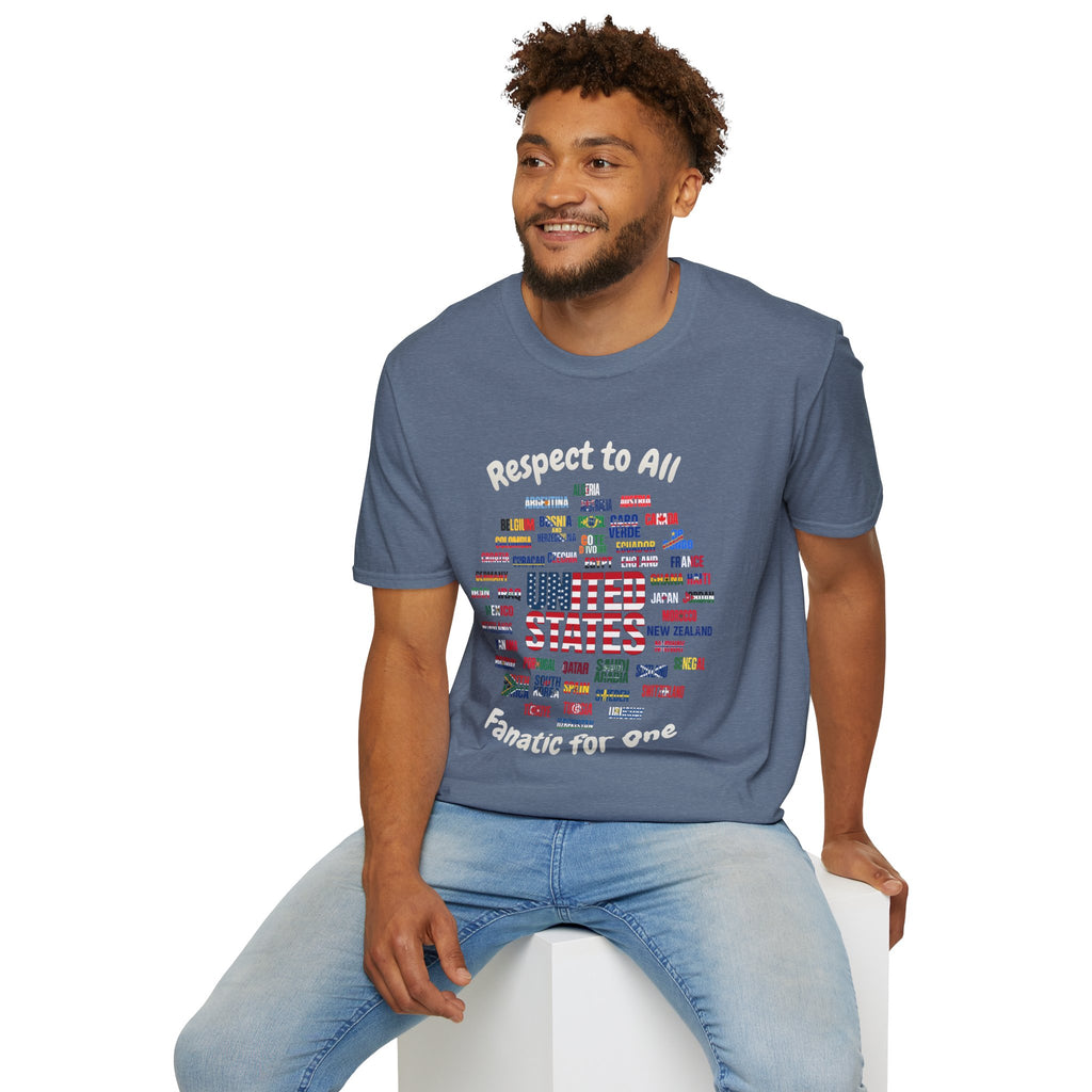 USA Fan Soccer Tee | White Text | Lightweight