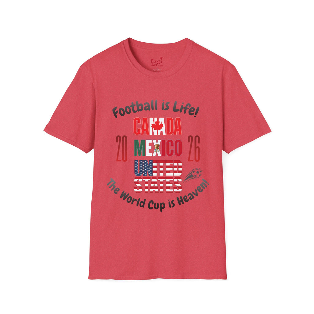 Canada Mexico USA 2026 World Cup | Heaven | Dark Text | Lightweight