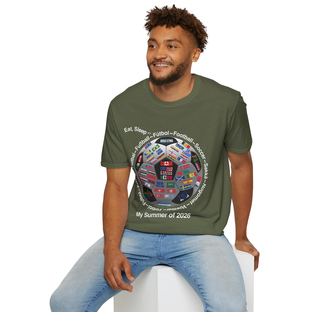 Soccer World Cup | “Eat, Sleep, Football, My Summer 2026" | White or Black Text | Lightweight