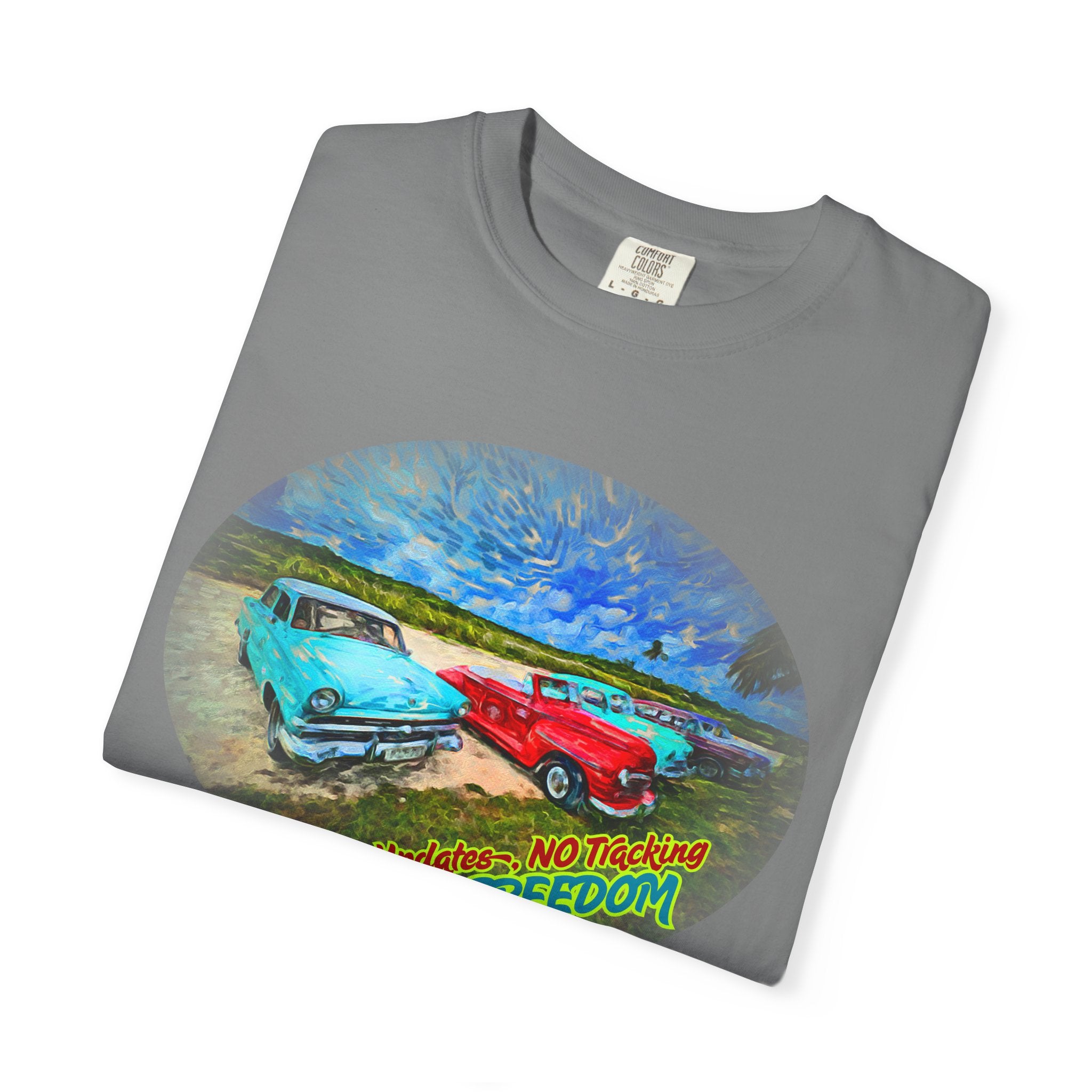 Copy of Classic Cars T-Shirt — 'No Updates, No Tracking, FULL FREEDOM' Tee