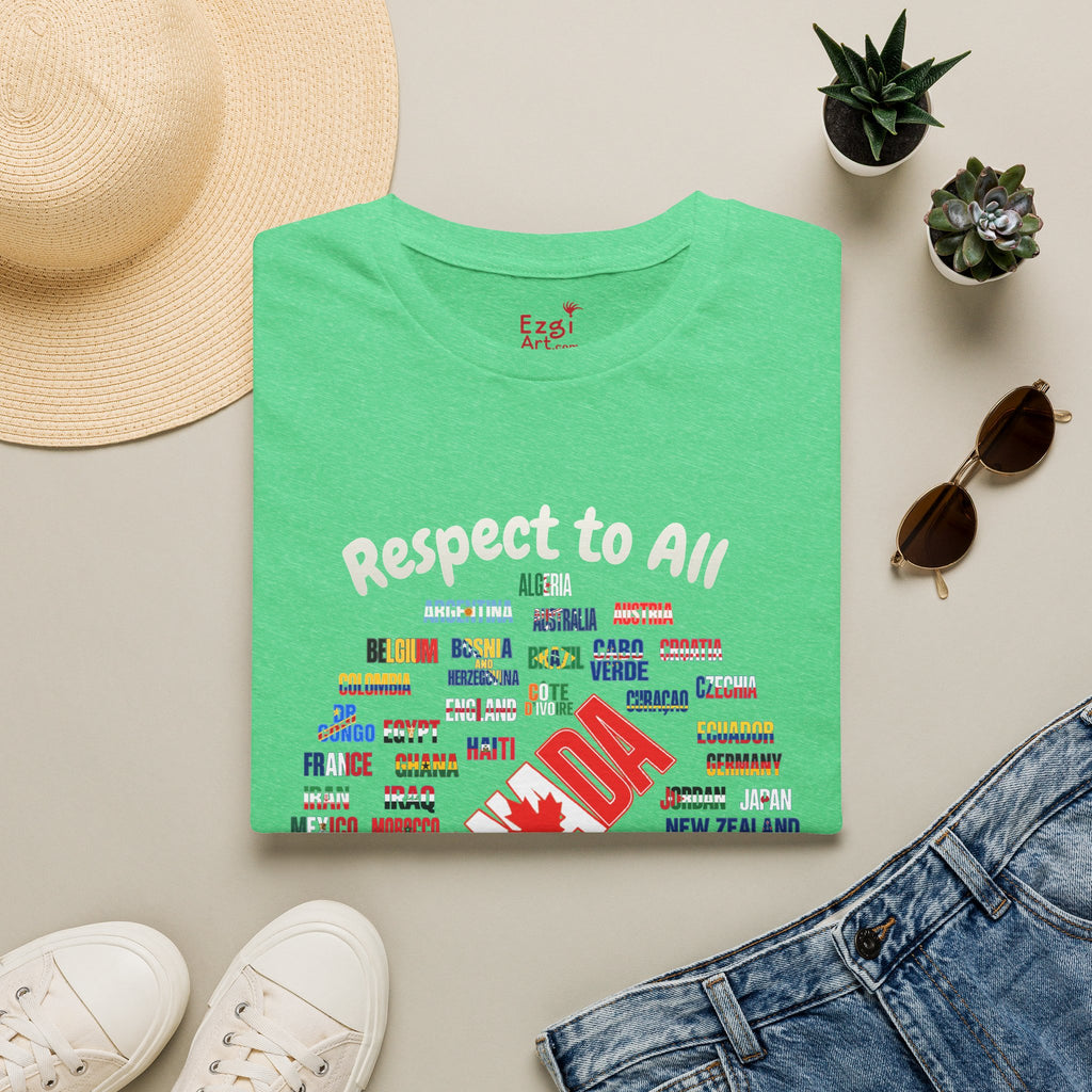 Canada Fan Soccer Tee | White Text | Lightweight