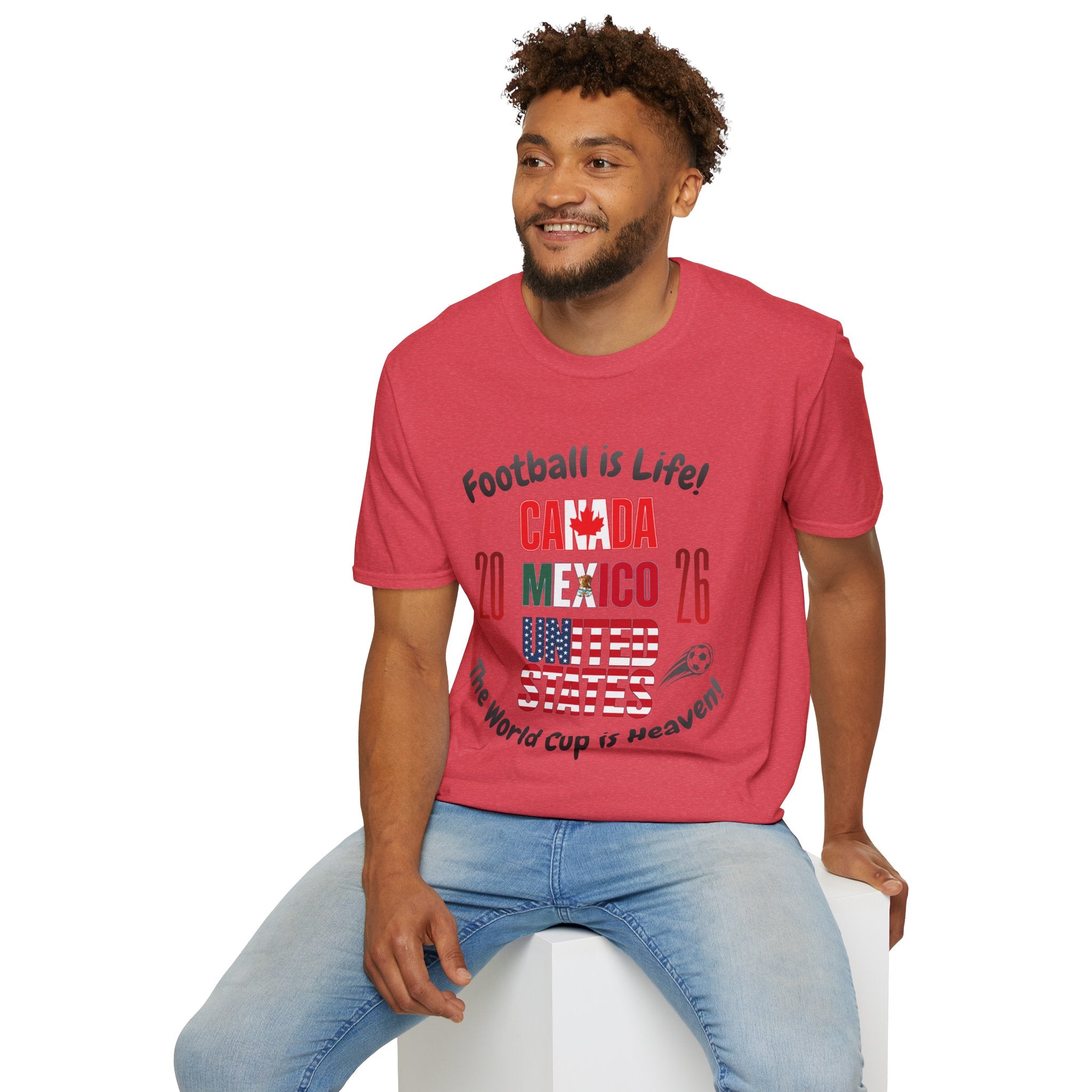 Canada Mexico USA 2026 World Cup | Heaven | Dark Text | Lightweight
