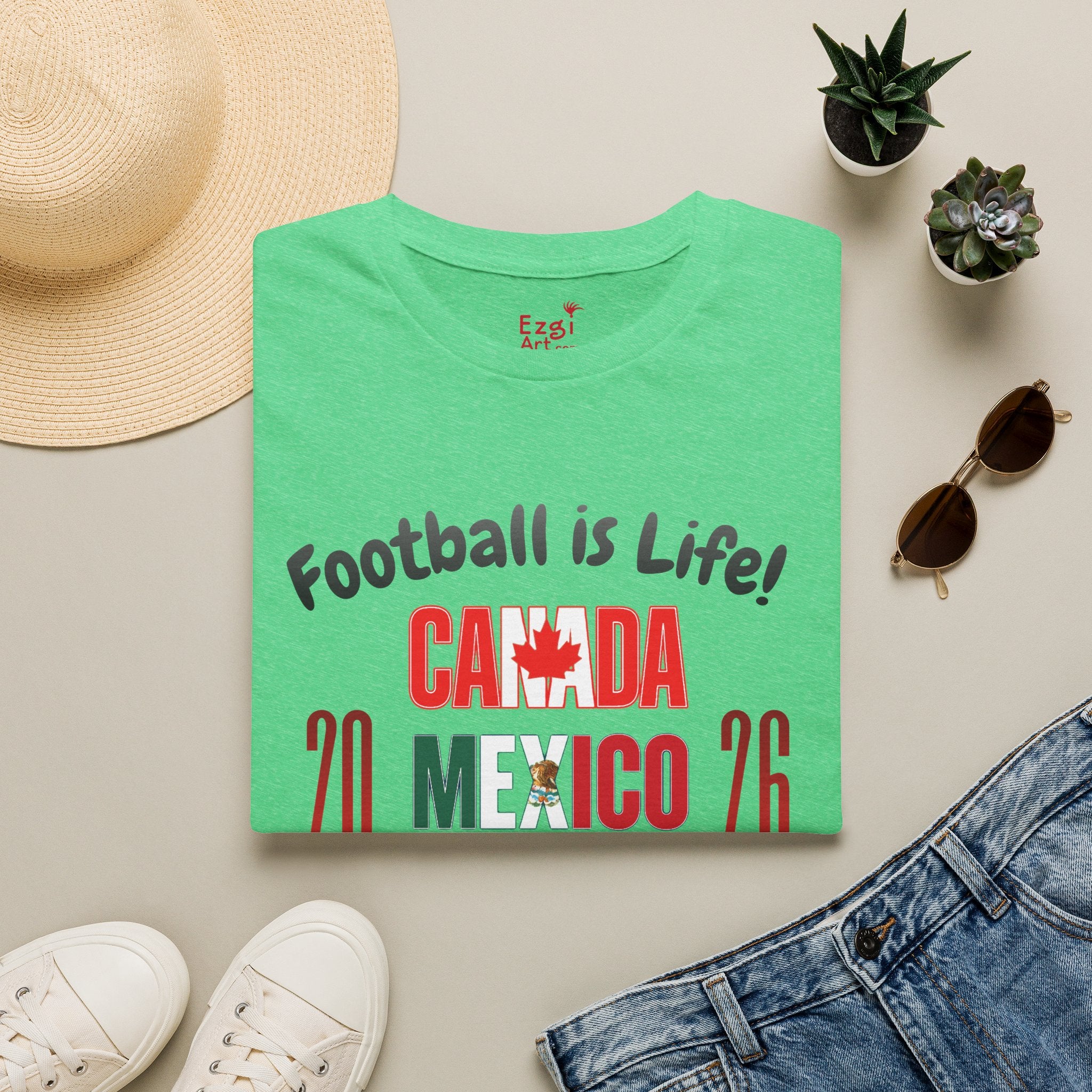 Canada Mexico USA 2026 World Cup | Heaven | Dark Text | Lightweight