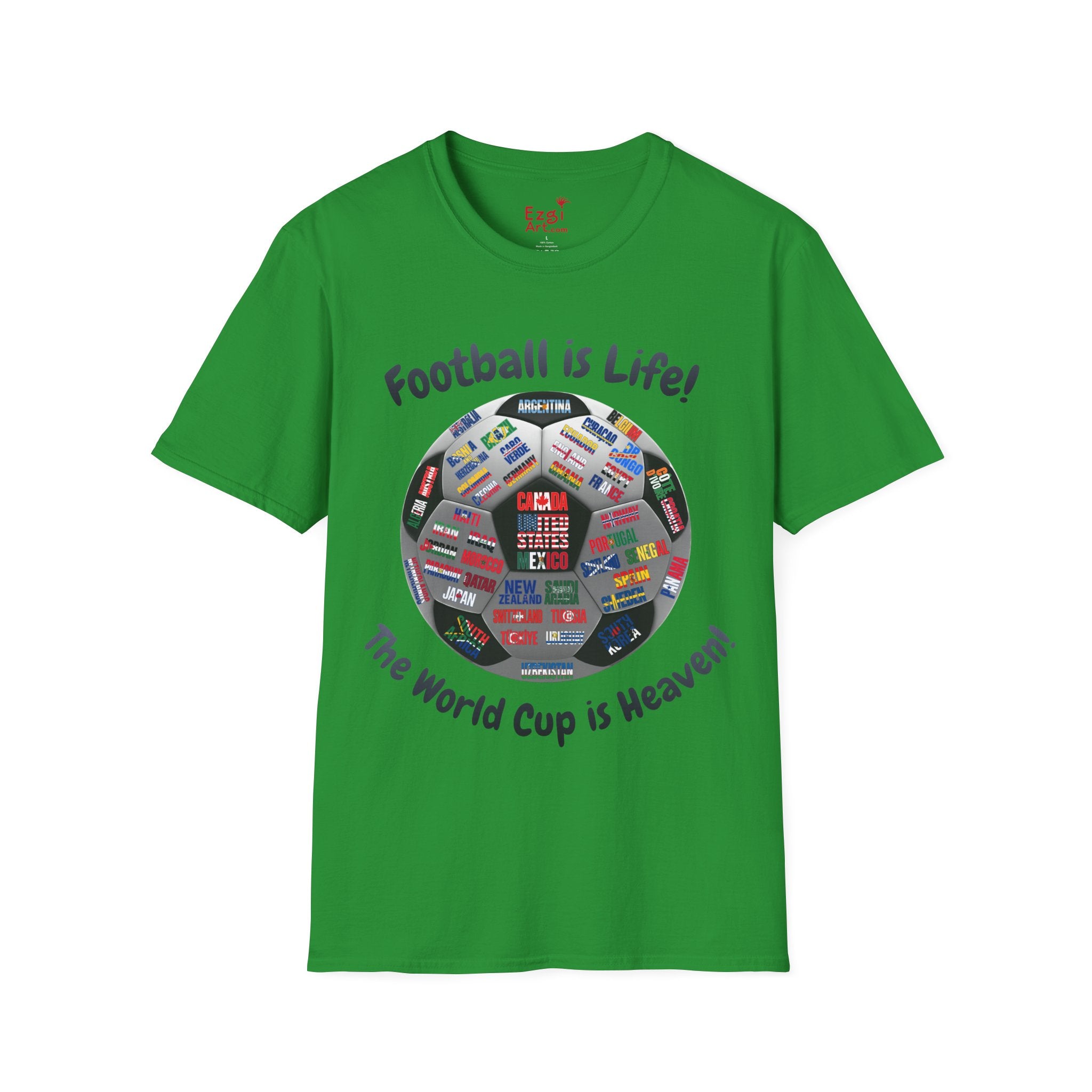World Cup is Heaven | All Teams Ball Design | Dark Text | Lightweight