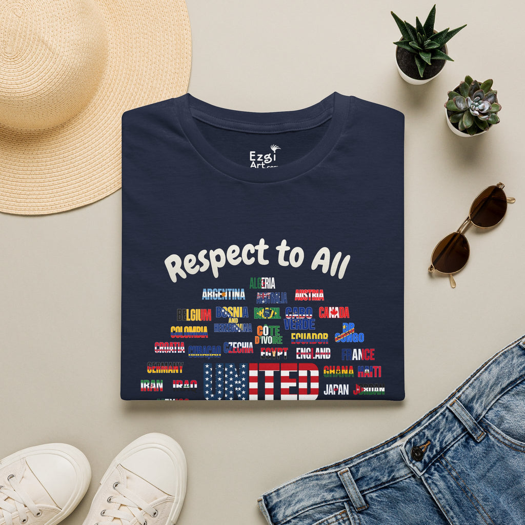 USA Fan Soccer Tee | White Text | Lightweight