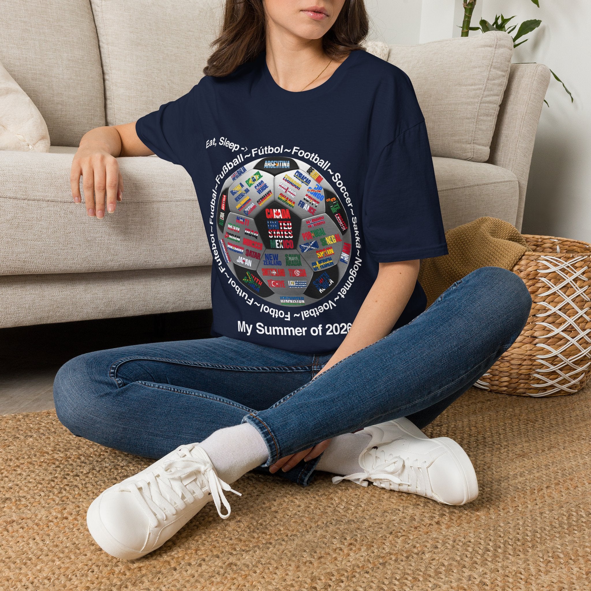 Soccer World Cup | “Eat, Sleep, Football, My Summer 2026" | White or Black Text | Lightweight