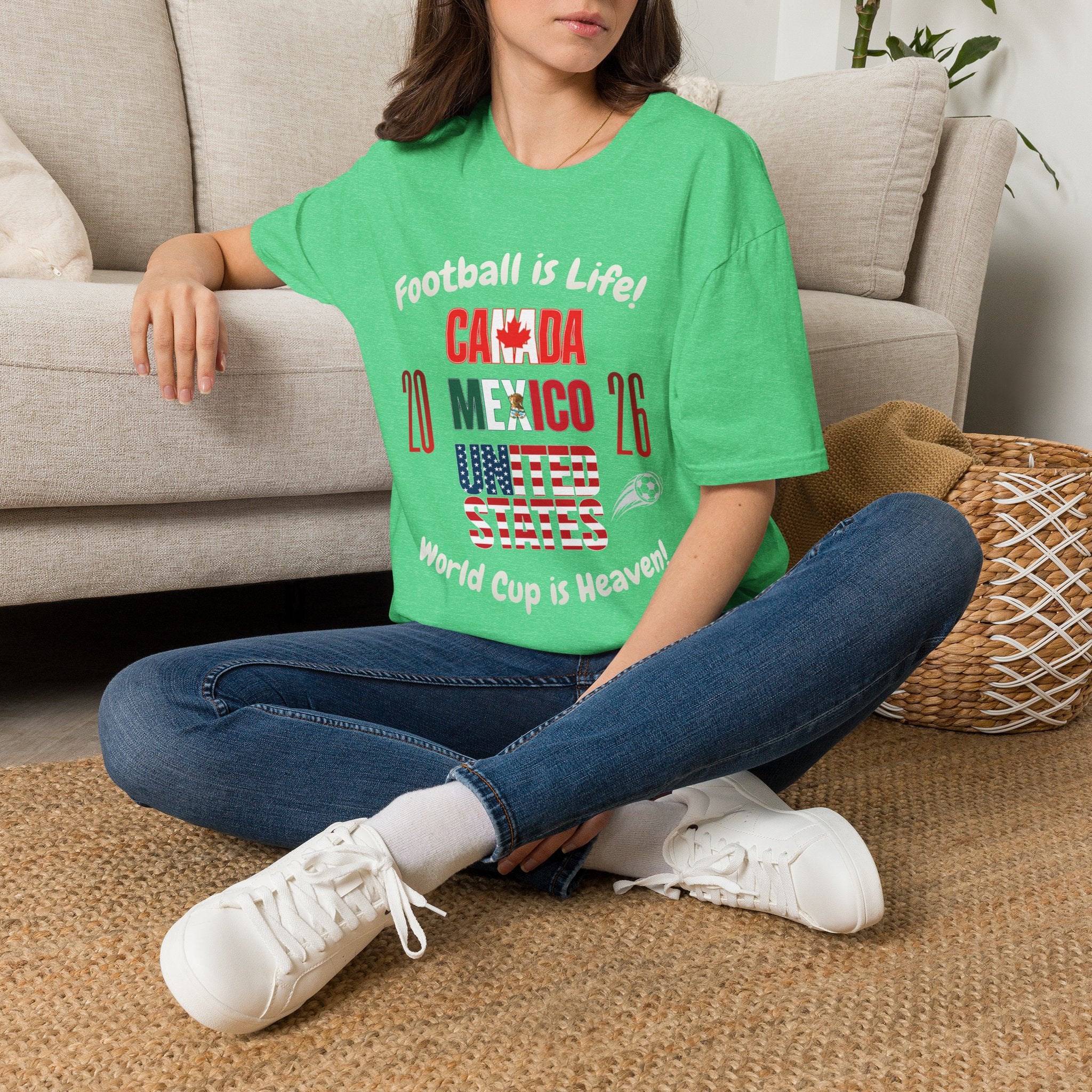 Canada Mexico USA 2026 World Cup | Heaven | White Text | Lightweight