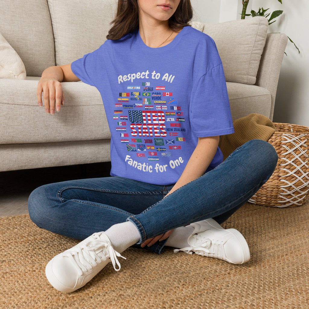 USA Fan Soccer Tee | White Text | Lightweight