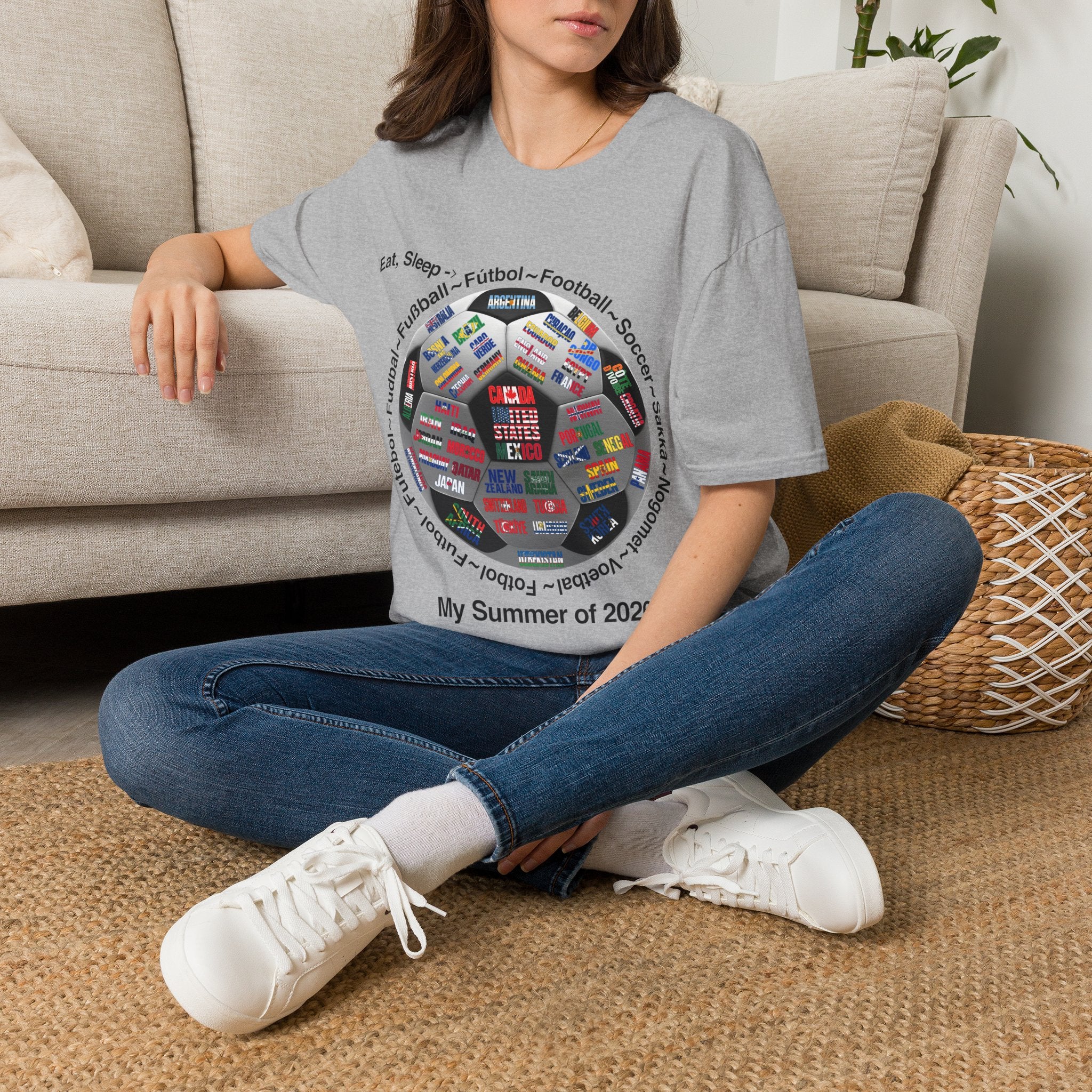Soccer World Cup | “Eat, Sleep, Football, My Summer 2026" | White or Black Text | Lightweight