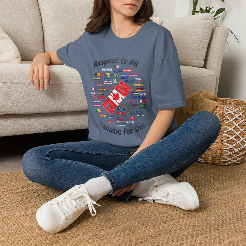 Canada Fan Soccer Tee | Dark Text | Lightweight