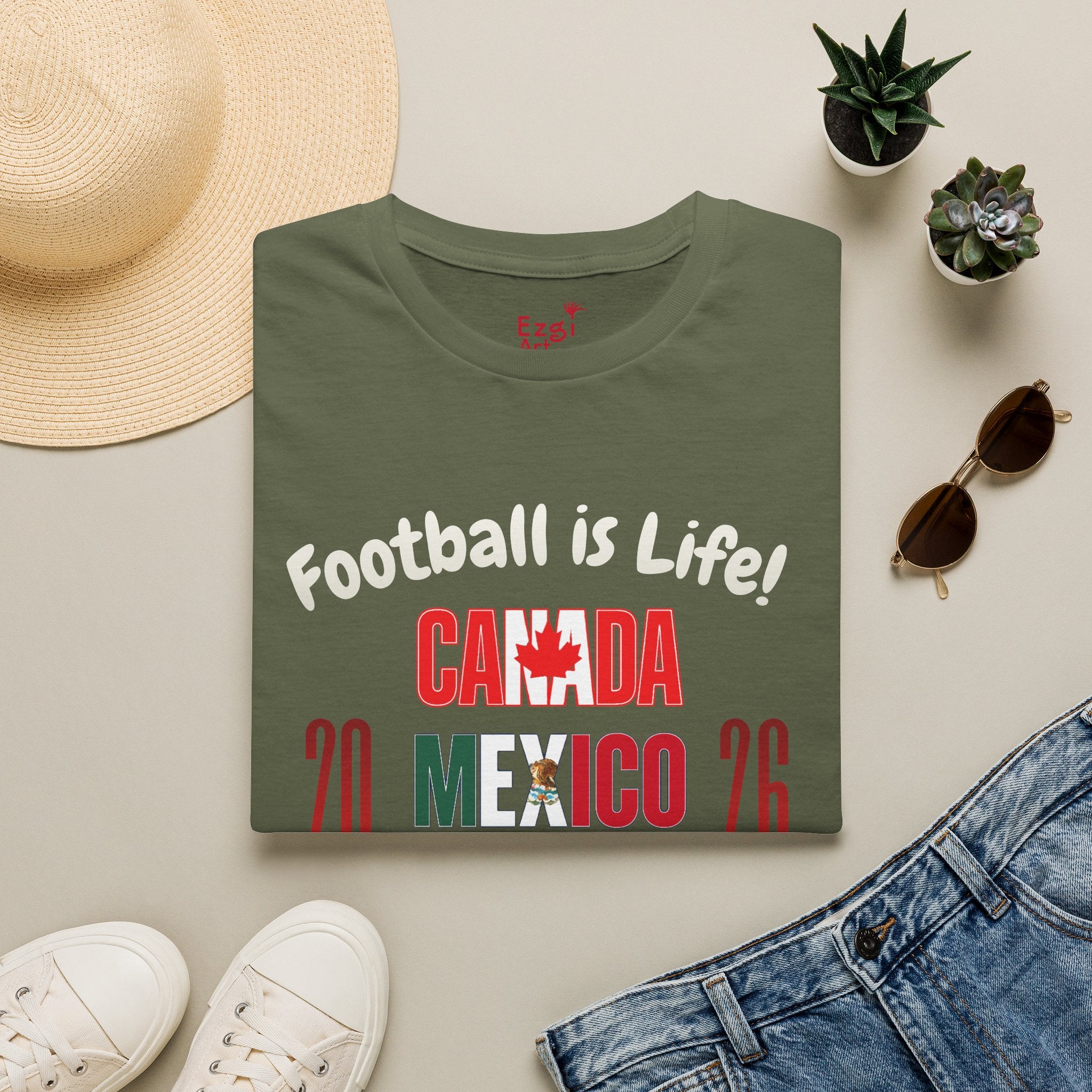 Canada Mexico USA 2026 World Cup | Heaven | White Text | Lightweight