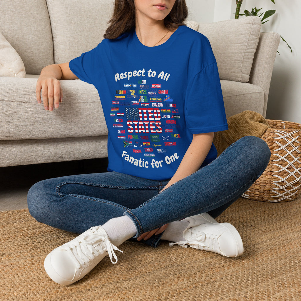 USA Fan Soccer Tee | White Text | Lightweight