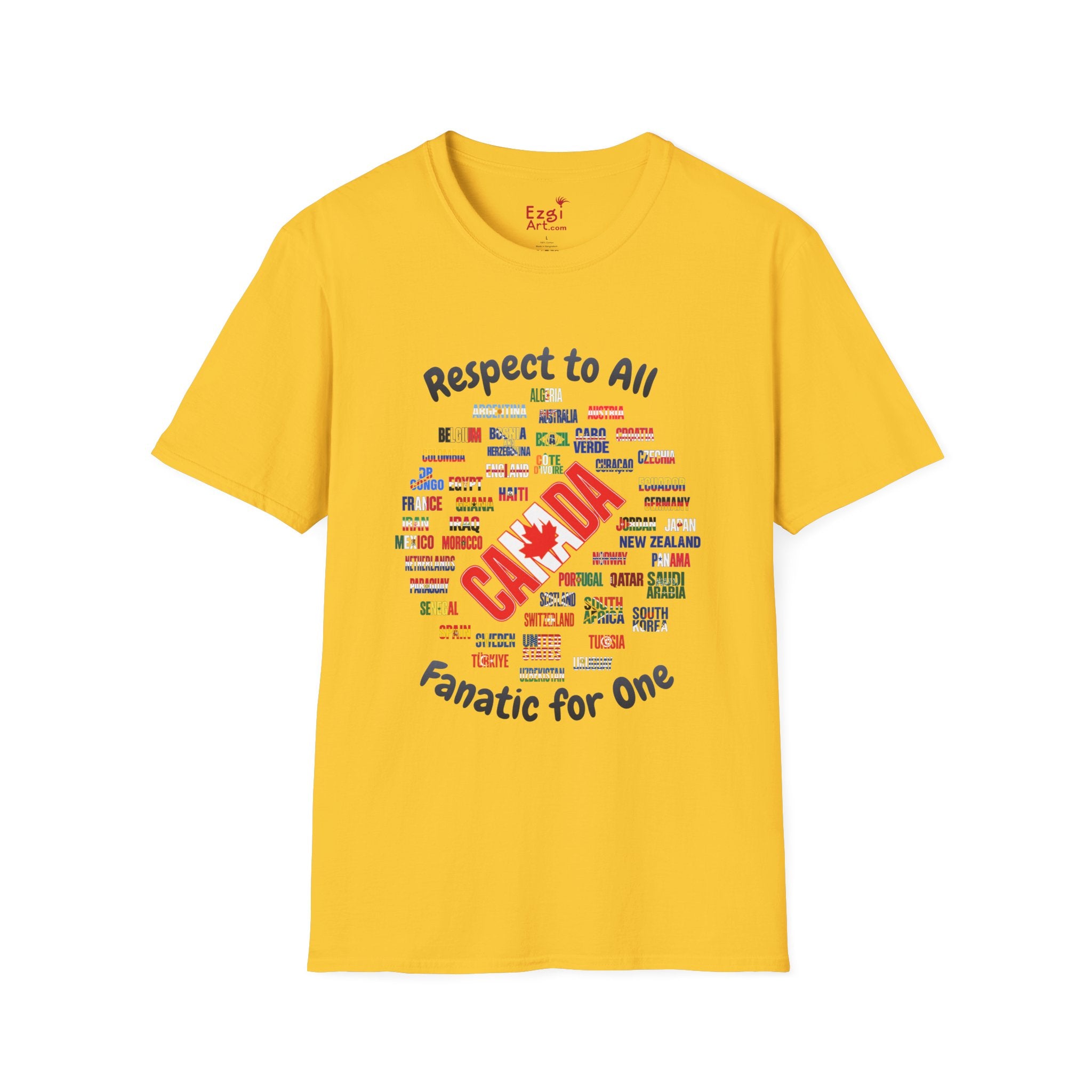 Canada Fan Soccer Tee | Dark Text | Lightweight