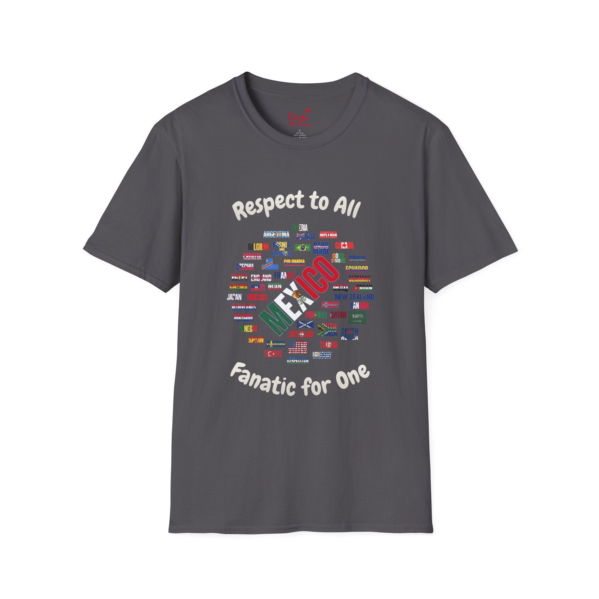 Mexico Fan Soccer Tee | White Text | Lightweight