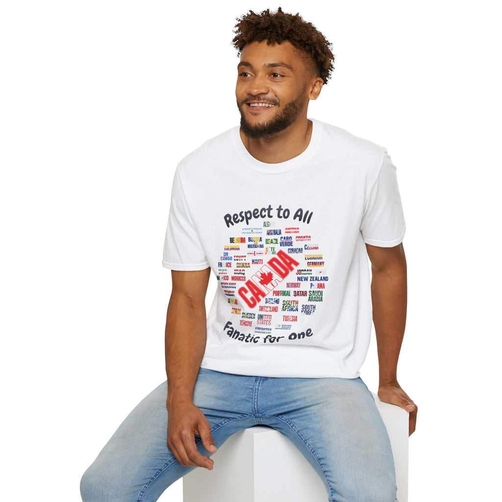 Canada Fan Soccer Tee | Dark Text | Lightweight
