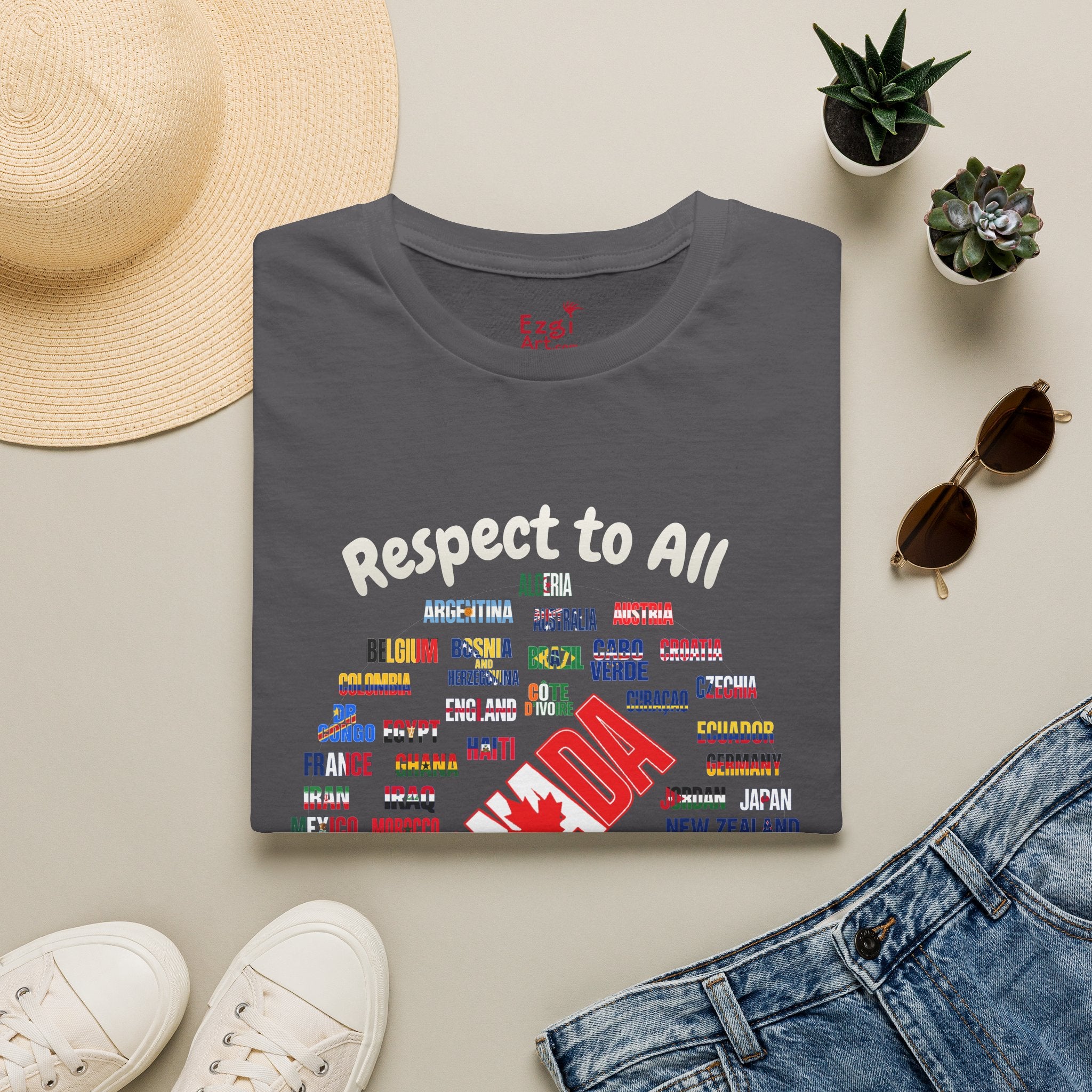 Canada Fan Soccer Tee | White Text | Lightweight